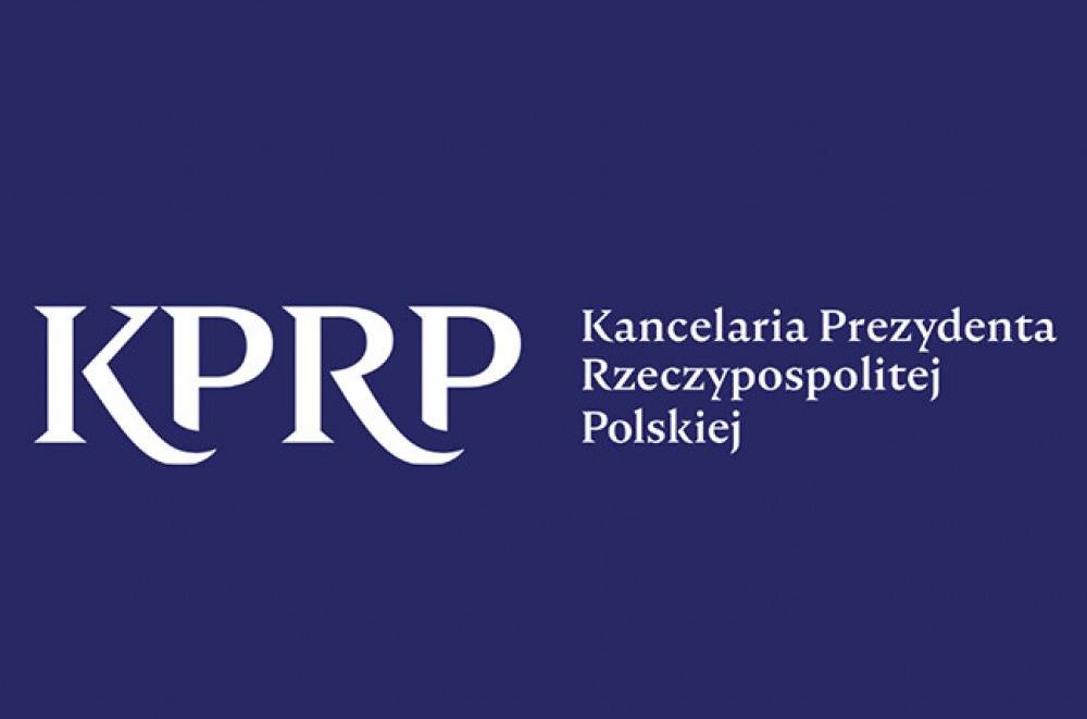 : Logotyp Kancelaria Prezydenta Rzeczypospolitej Polskiej.